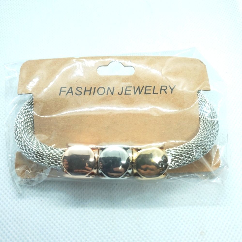 NWT Fashion Jewelry Silver, Gold, Rose Gold Bracel